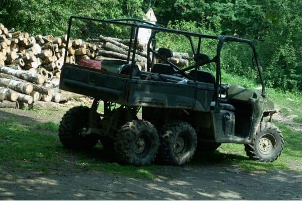 UTV for hauling timber