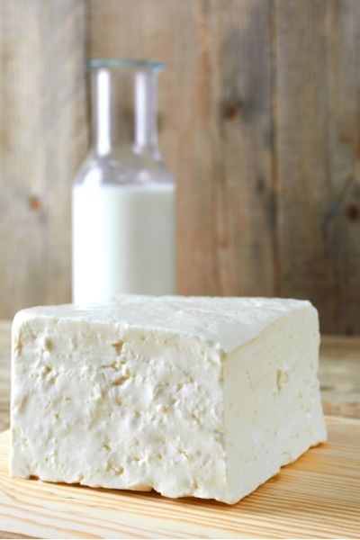 Feta Cheese from Goat and Sheep milk; Mixed feta