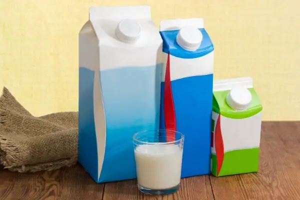 paper based Milk package; Milk cartons of different sizes